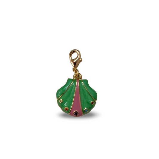 GREEN SHELL CHARM