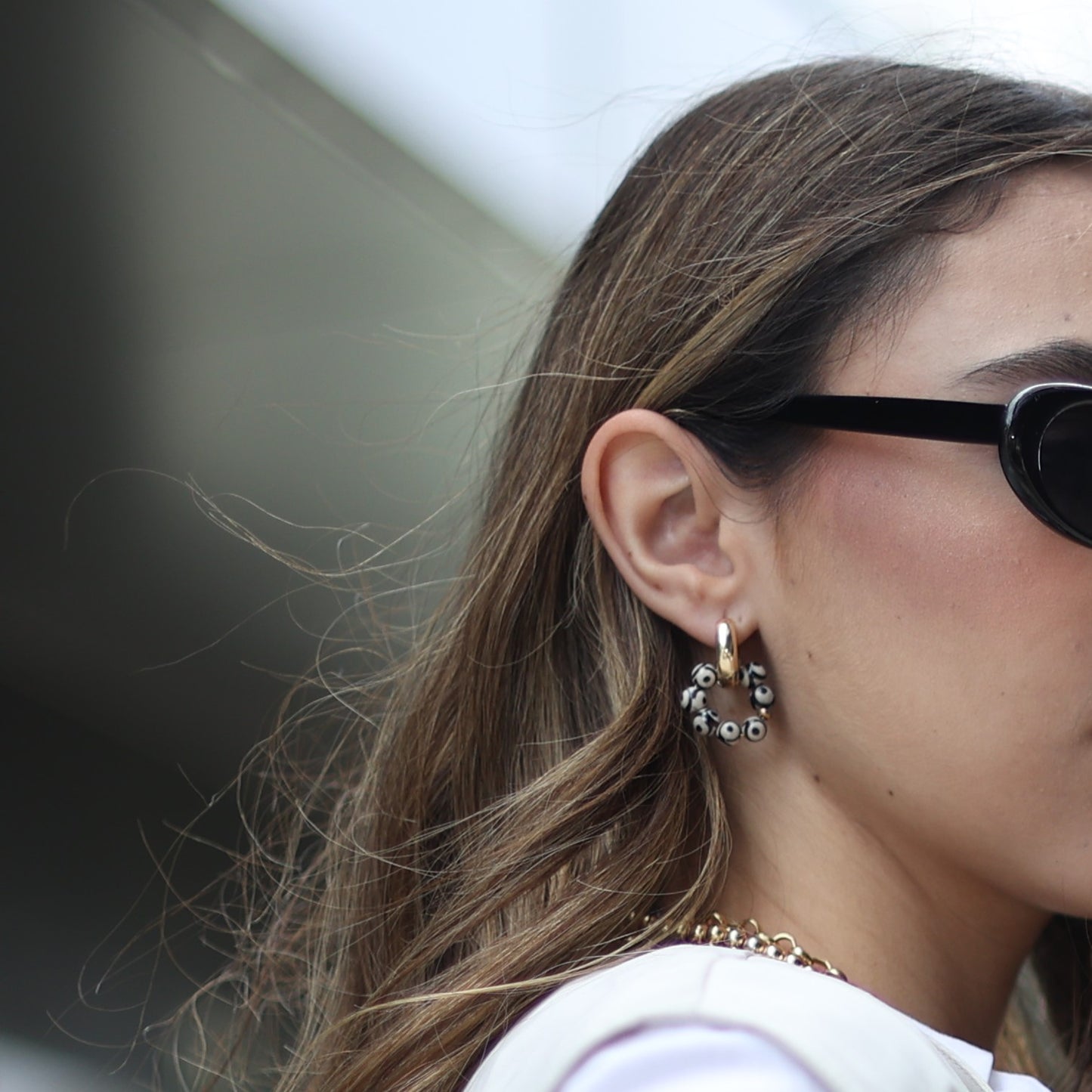 PAULA PURPLE EARRINGS