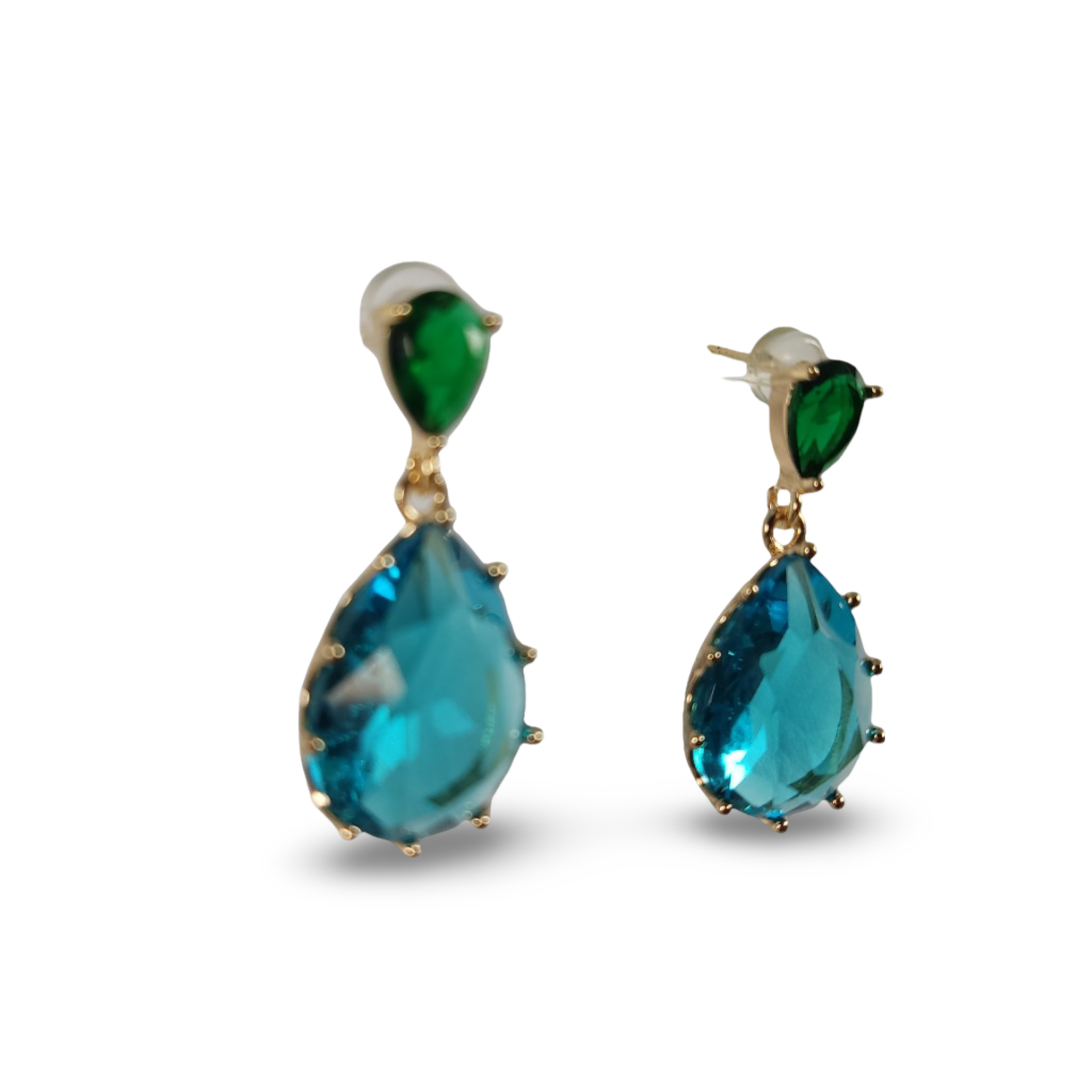 NINA AQUA EARRINGS