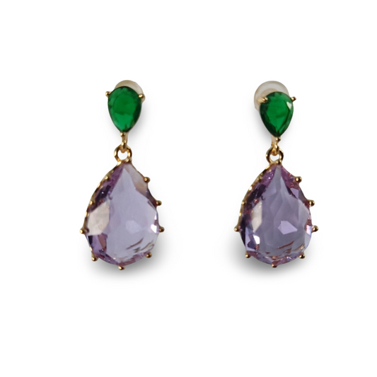 NINA PURPLE EARRINGS