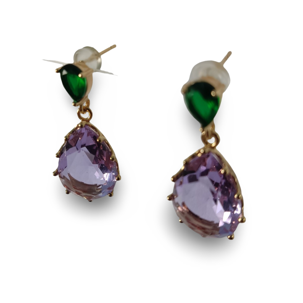 NINA PURPLE EARRINGS