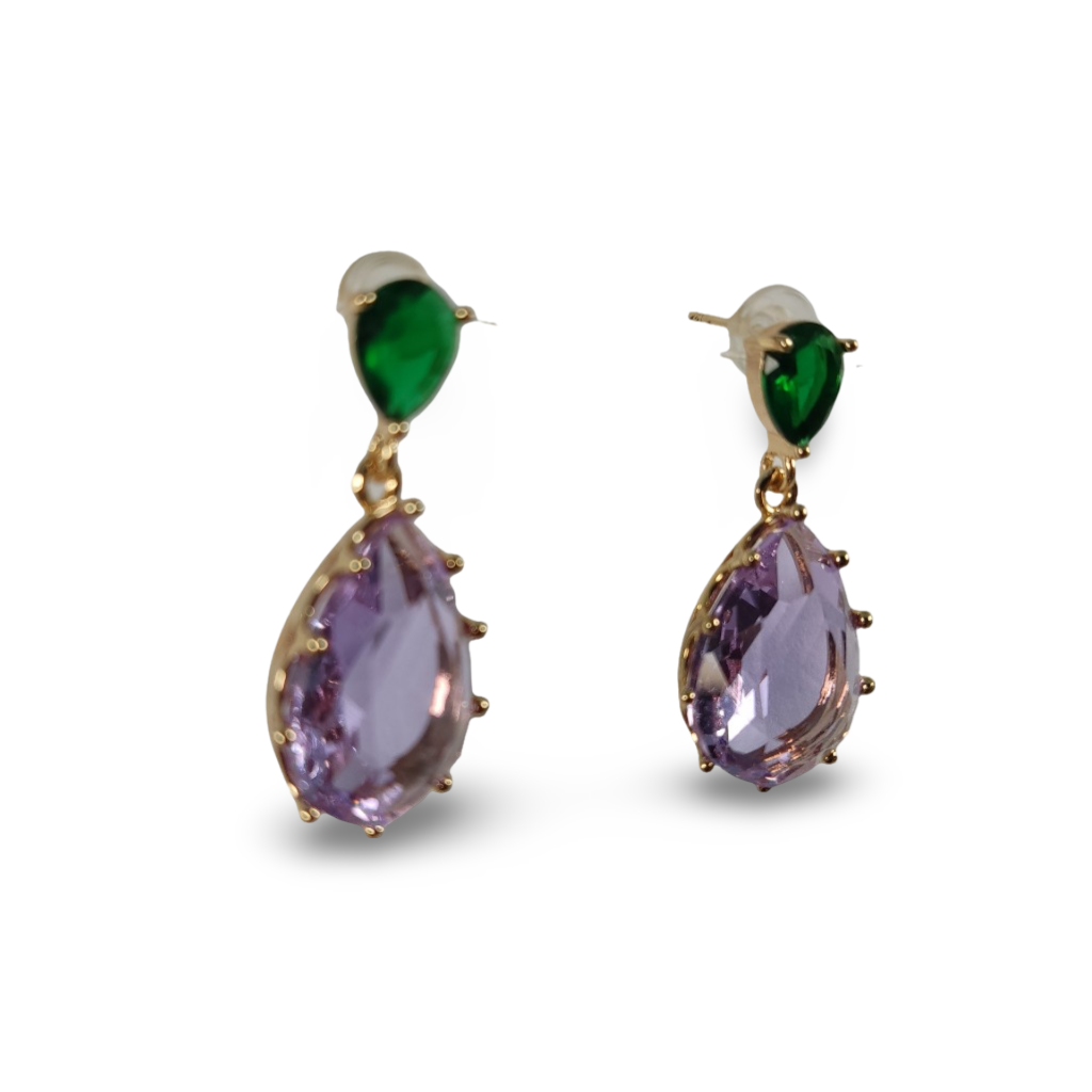 NINA PURPLE EARRINGS